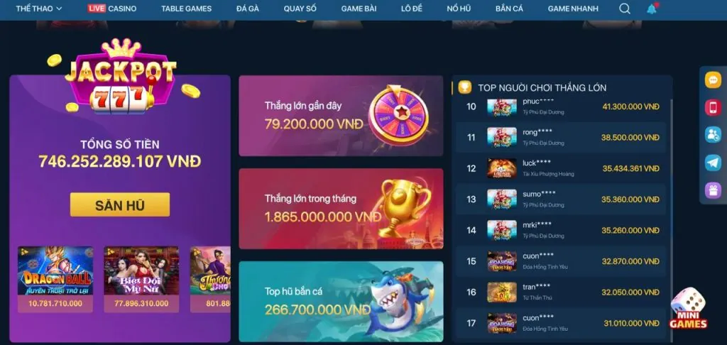 Giao diện cá cược trực tiếp trên 78win